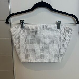 Zara White Textured Women's top